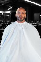 The Barber Cape - Classic Collection (Item #BSC03-WHT/BLK)