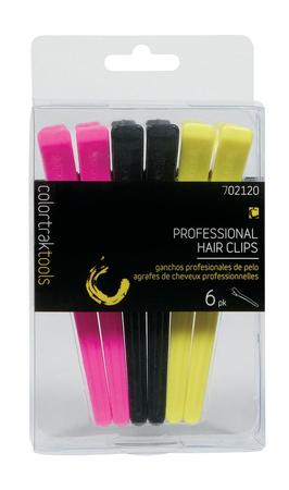 Colortrak Professional Hair Clips 6pk