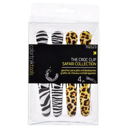 Colortrak Croc Clips-safari Collection 4 Pk