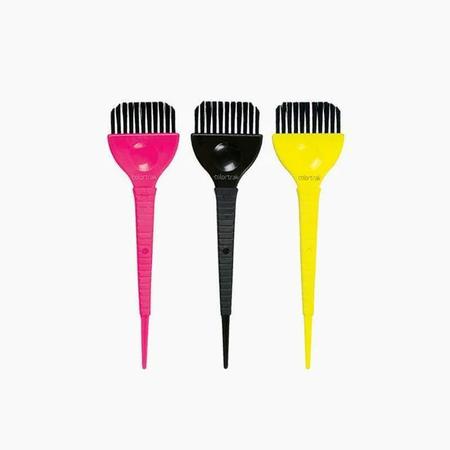 Colortrak Wide Color Brushes 3 Pack Black-pink-yellow