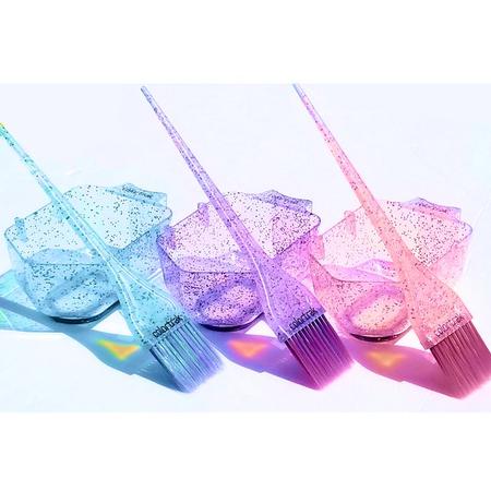 Colortrak Mini Glitter Bowl Trio Brush And Bowl Set