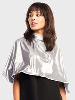 Vinyl Shortie Cape (Item #107SIL)