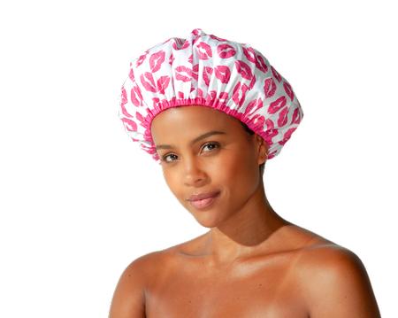 Showered with Kisses Shower Cap