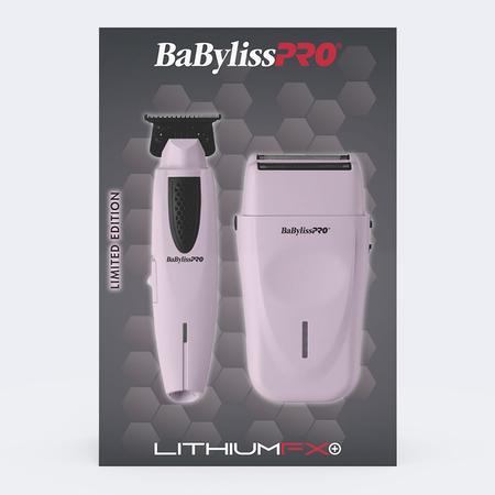 BaBylissPRO® Limited Edition LithiumFX+ Trimmer & Double-Foil Shaver Prepack (Pink)