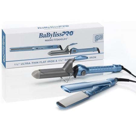 Babylisspro 11/2 In In Flat Iron  1 1/4 In Curling Iron Combo
