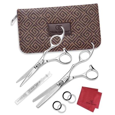 Silk Cut Shear 5 + Thinner 6 With 2 Brushes Heat Pro Hp-22 (1), Hp-32 (1 1/4