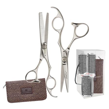 Silk Cut Shear 5.75 In With 3 Ceramic Ion Speed Xl Brushes Cixl-55 - Cixl-45 -