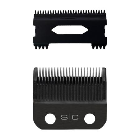 Black DLC Taper Clipper Blade and Shallow Tooth 2.0 Cutter