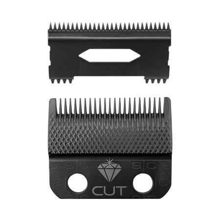 Diamond Cut Black DLC Clipper Blade and Shallow Tooth 2.0 Cutter