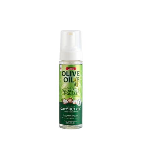 ORS Olive Oil Wrap Set Mousse for Restorative Shine (7.0 oz)